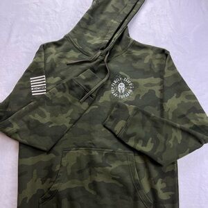 Affliction Green Camouflage Hoodie